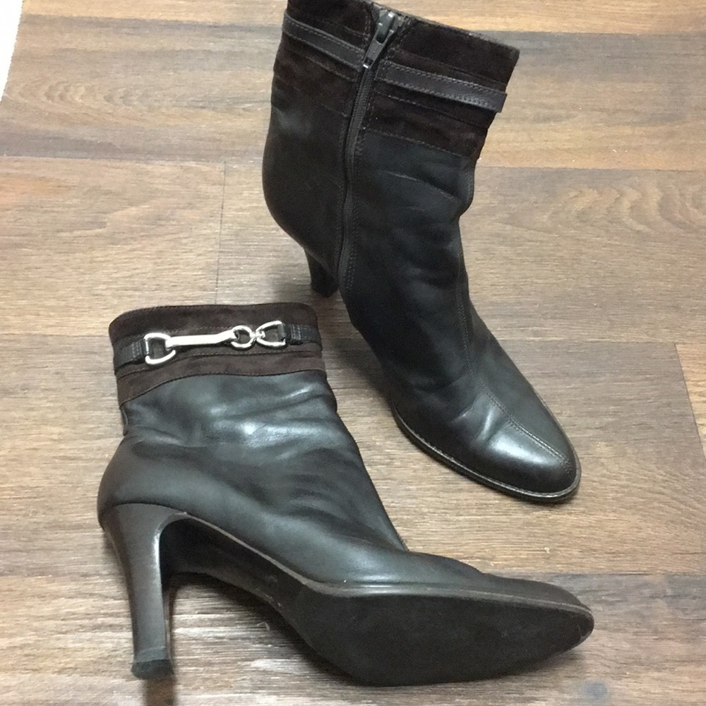 Coach dark brown boots Sz 8 B